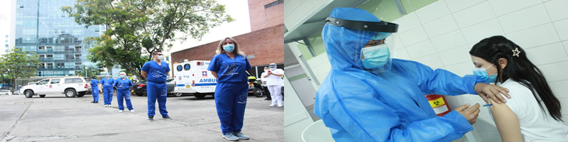 El simulacro para el primer día de vacunación en el Hospital Federico Lleras 1 0
