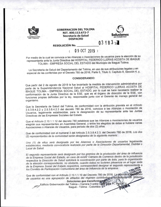 Resolucion 03183 Octub 09 de 2019 Usuarios Federico Lleras Acosta 001